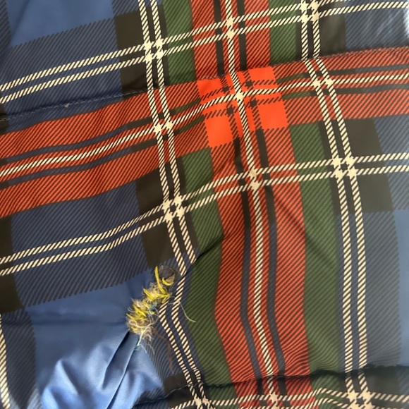 JW Anderson x Uniqlo, plaid puffer, blue,red - Picture 6 of 6